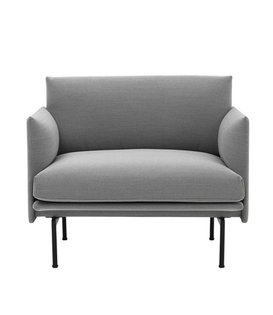 Outline Fauteuil Steelcut Trio 133, zwart onderstel
