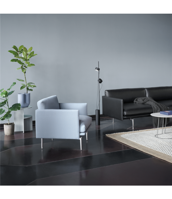 Muuto  Muuto Outline Chair Refine black leather, black base