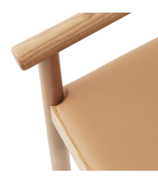 Normann Copenhagen  Normann Copenhagen -Timb Lounge Armstoel Tan - Camel Leer