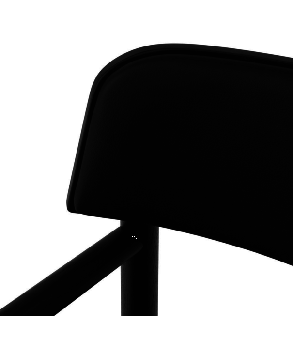 Normann Copenhagen  Normann Copenhagen -Timb Lounge Armchair Black - Black Leather