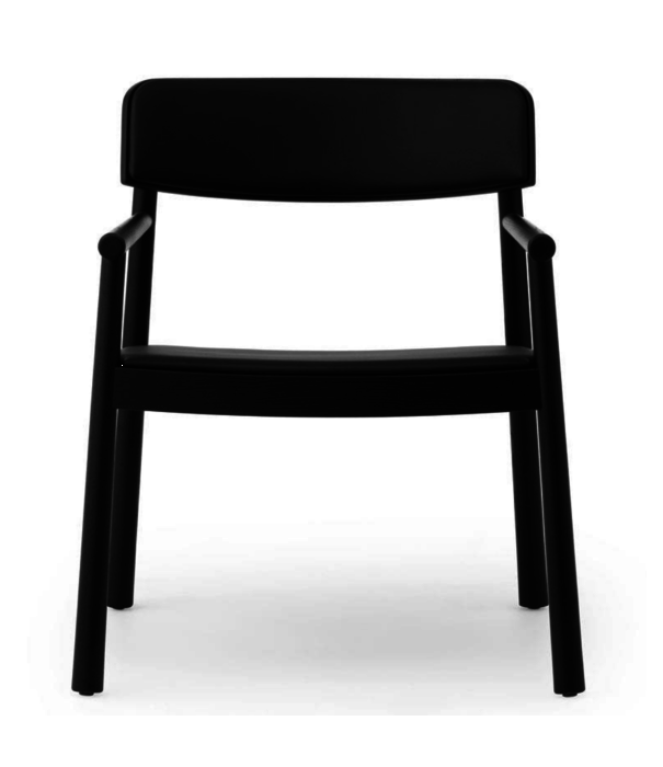 Normann Copenhagen  Normann Copenhagen -Timb Lounge Armchair Black - Black Leather