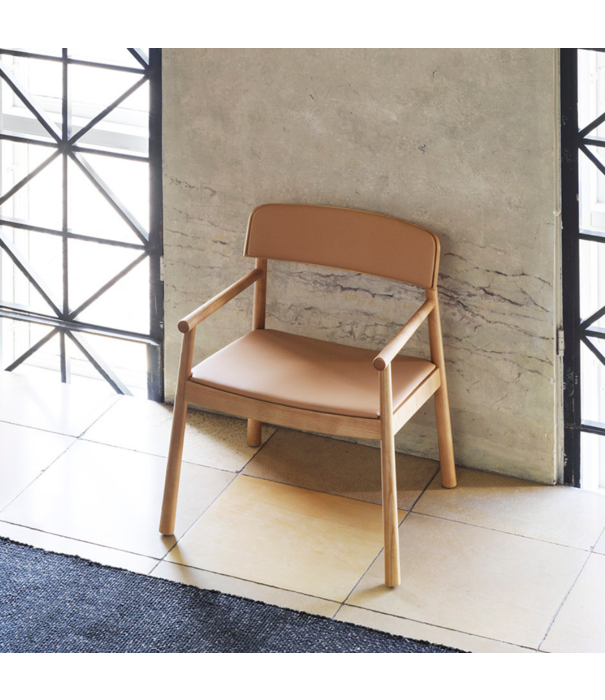 Normann Copenhagen  Normann Copenhagen -Timb Lounge Armchair Tan - Camel Leather