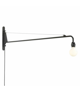 Vitra Petite Potence Wandlamp diepzwart