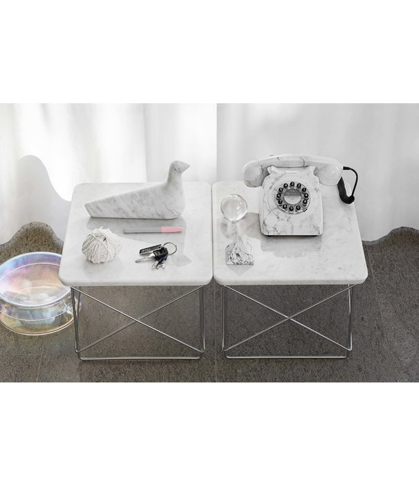 Vitra  Vitra - Occasional Table LTR light marble, basic dark base