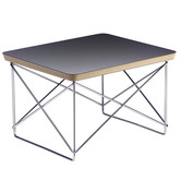 Vitra -   Occasional Table LTR HPL black, chrome base