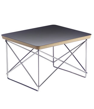 Vitra -   Occasional Table LTR HPL black, chrome base