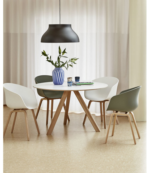 Hay  Hay - Cph 20 Round Dining Table oak, grey linoleum