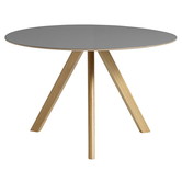 CPH 20 Eettafel Rond grijs linoleum, eiken