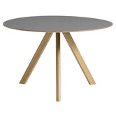 Hay - Cph 20 Round Dining Table oak, grey linoleum