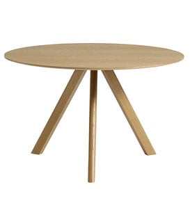 Hay CPH 20 Round Dining Table oak, oak base 120cm