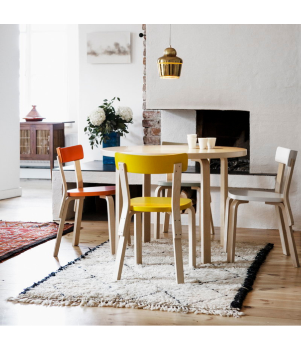 Artek  Artek - Aalto Chair 69 Orange - Birch