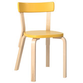 Artek - Aalto Chair 69 Yellow - Birch