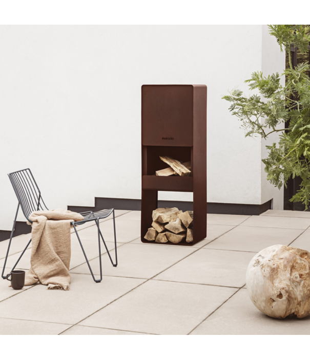 Eva Solo  - Wait to be seated Eva Solo: Firebox  Garden wood burner, Corten steel