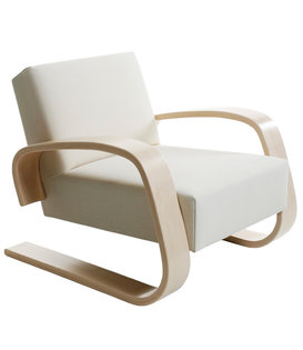 Aalto Armchair 400 Tank, birch, Vidar off-white