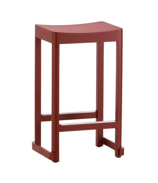 Artek  Artek - Atelier Bar Stool Red Lacquered