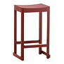 Artek - Atelier Bar Stool Red Lacquered