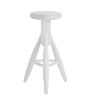 Rocket Bar Stool white lacquered