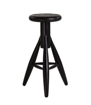 Artek Rocket Bar Stool black lacquered