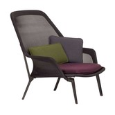 Vitra -  Slow Chair lounge stoel bruin, chocolate