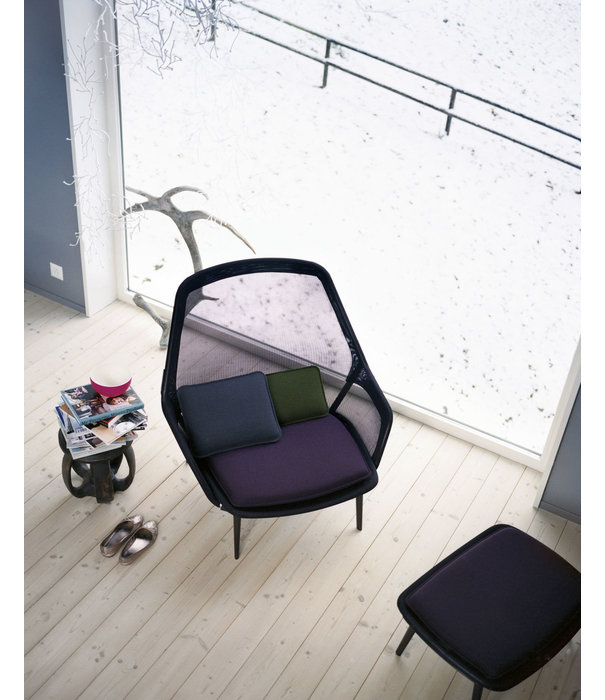 Vitra  Vitra -  Slow Chair lounge chair brown, chocolate