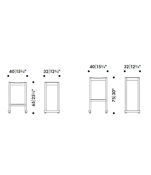 Artek  Artek - Atelier Bar Stool Beech Lacquered