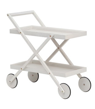 Design House Stockholm - Exit Trolley white-grey stained