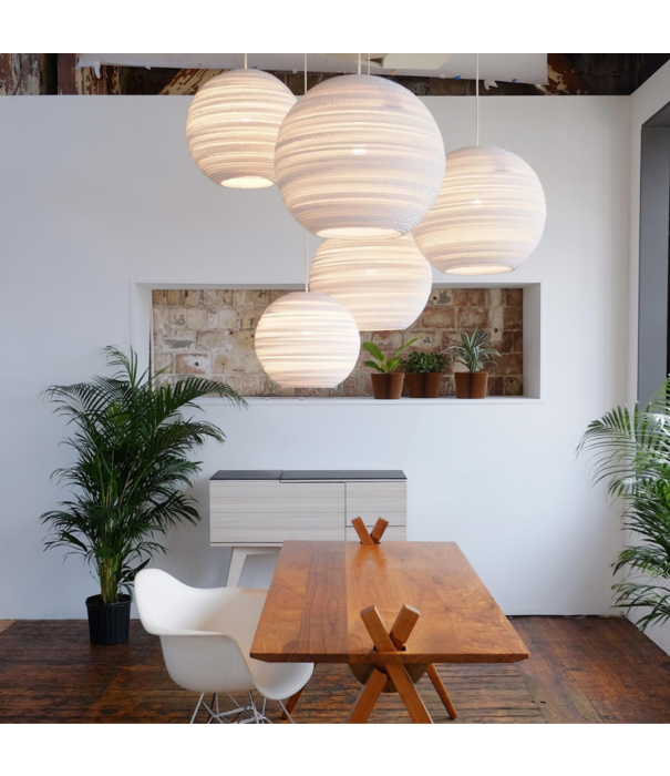 Graypants  Scraplights Moon10 Table Lamp white