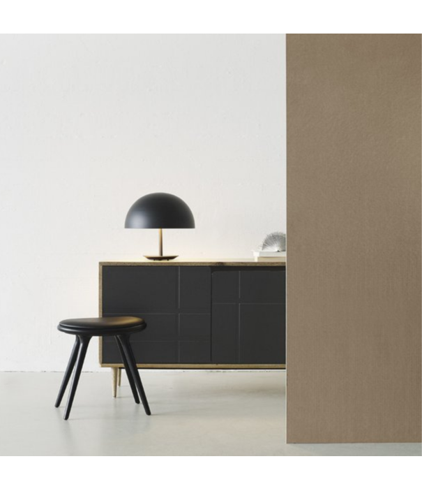Mater Design  Mater High Stool Barkruk zwart beuken, zwart leer 69cm