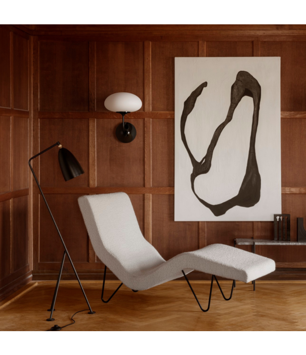 Gubi  Gubi - Stemlite Wall Lamp Black Chrome