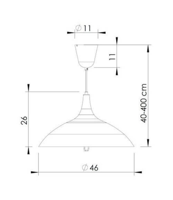 Gubi  Gubi - 1965 hanglamp Chianti rood