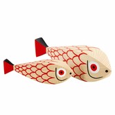 Wooden Dolls Mother Fish & Child