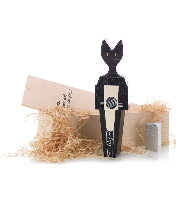Wooden Doll Cat - Nordic New