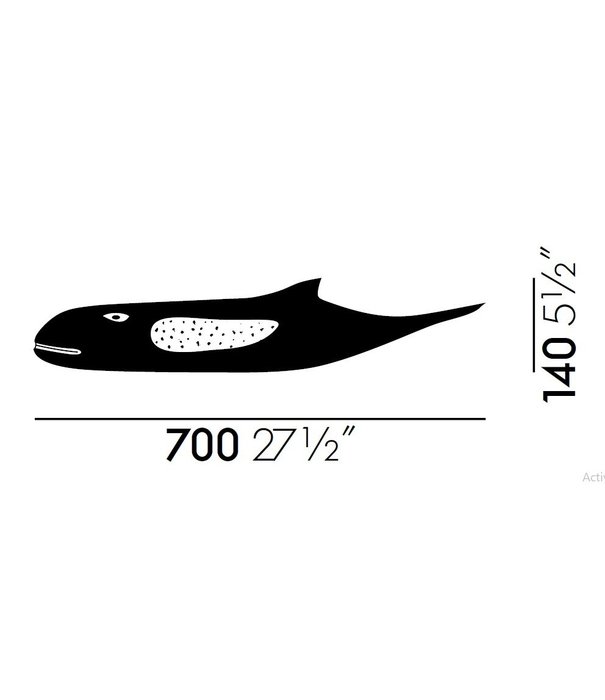 Vitra  Vitra - Eames House Whale, massief essenhout