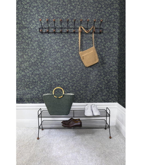 Maze  Maze Bill Horizontal L Coat Rack black, walnut hue