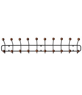 Maze  Bill Coat Rack Horizontal Large,  black /walnut hue 102cm
