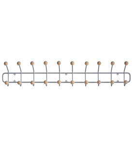 Maze Bill Horizontal L Coat Rack silk grey