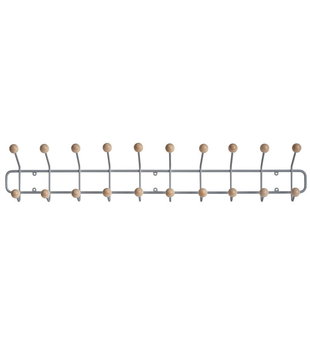 Maze Bill Horizontal L Coat Rack silk grey