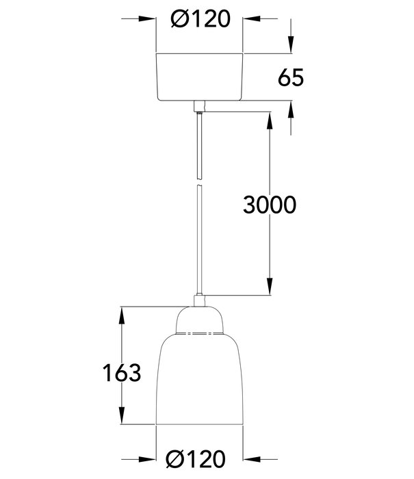 Pholc  Pholc - Champagne hanglamp Ø12