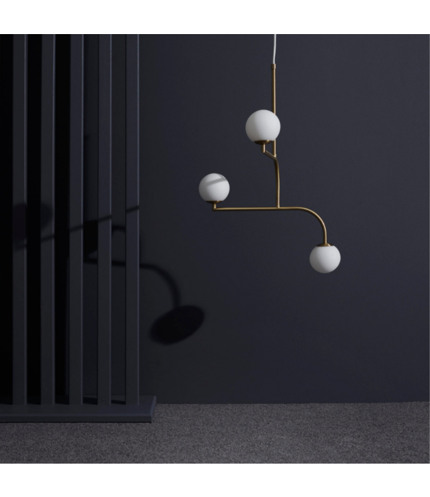 Pholc  Pholc Mobil 70 Hanglamp Messing, opaal