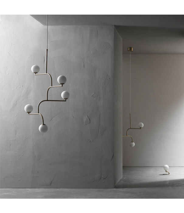 Pholc  Pholc Mobil 70 Hanglamp Nickel, opaal