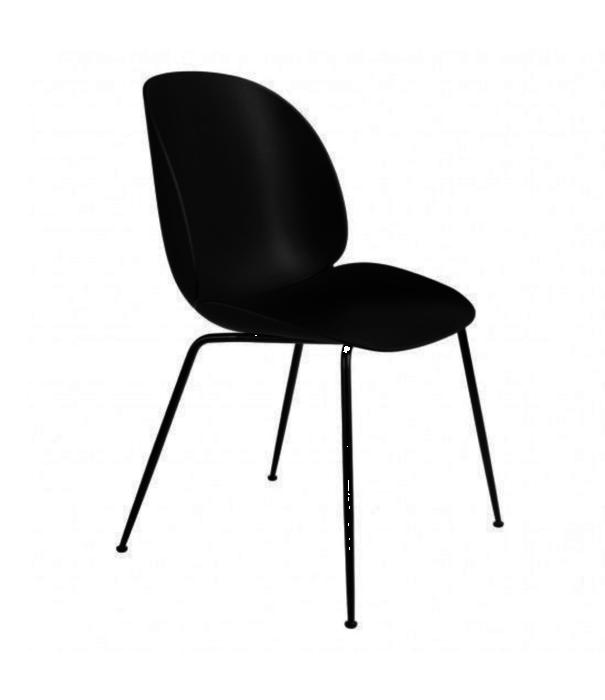 Gubi  Gubi - Beetle dining chair Amber - conic black base