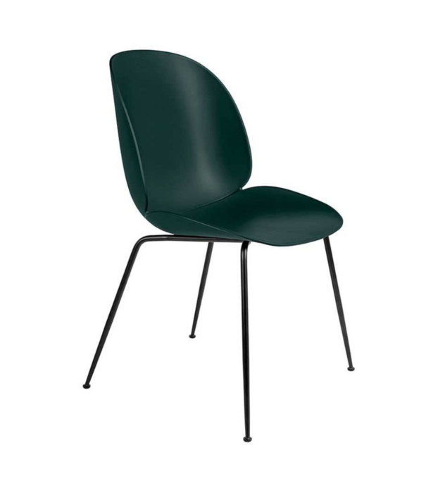 Gubi  Gubi - Beetle dining chair Amber - conic black base