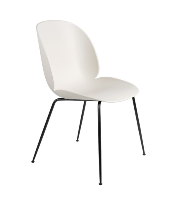 Gubi  Gubi - Beetle dining chair Amber - conic black base