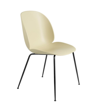 Gubi - Beetle dining chair Pastel Green - conic black base