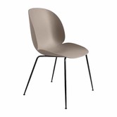 Beetle eetkamerstoel new beige - conic voet zwart