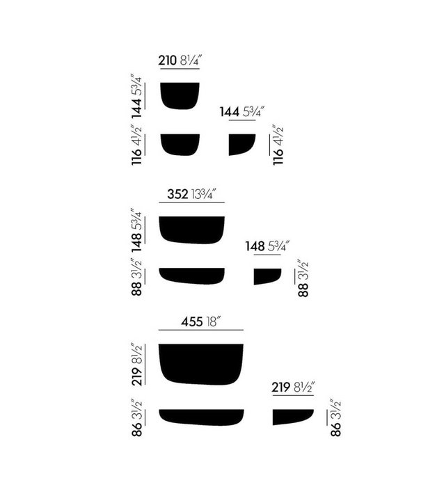 Vitra  Vitra - Corniches medium wandplank