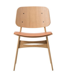 Fredericia - Søborg wood chair oak - cognac leather seat