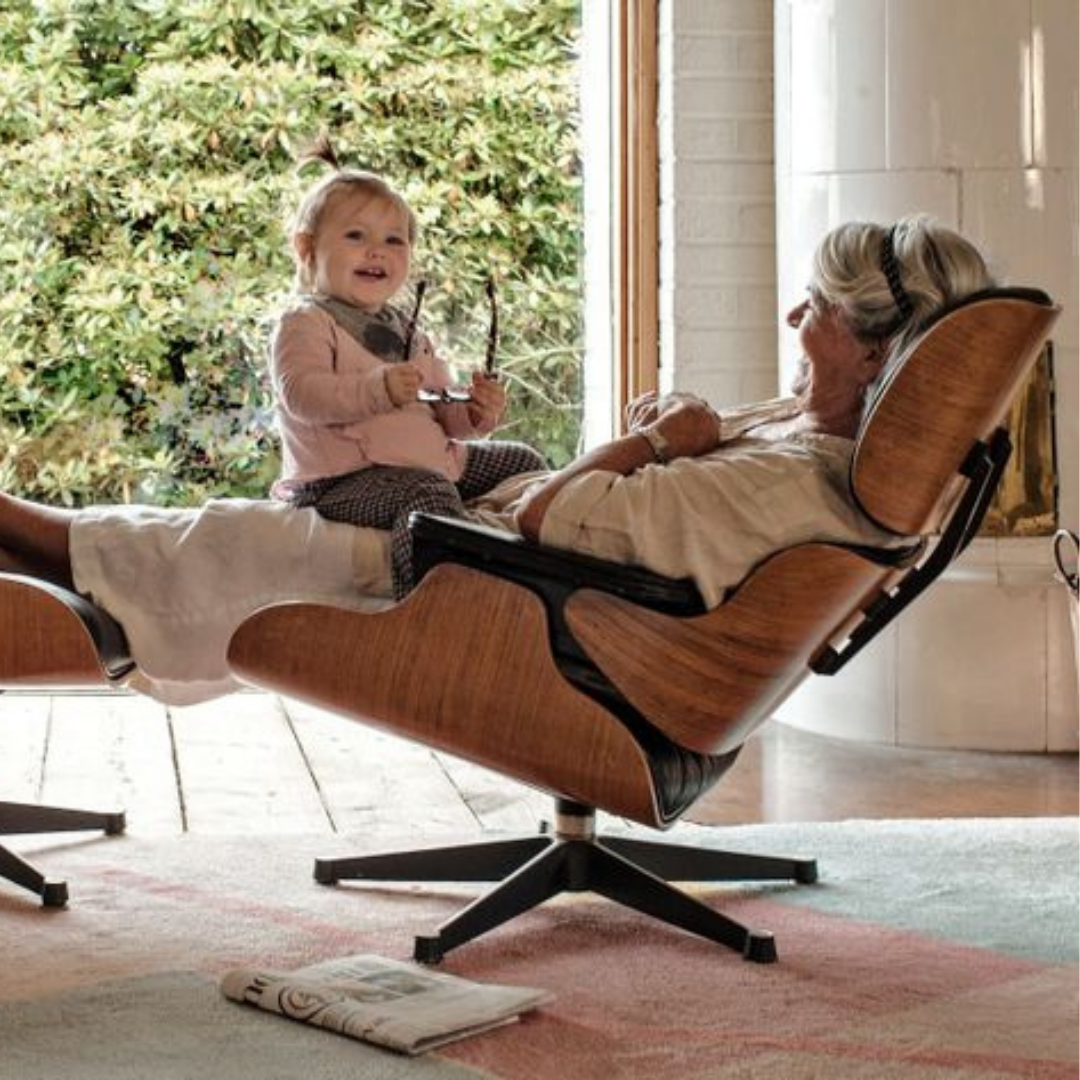 lezing Verfijning klassiek Eames Lounge Chair Amerikaans Kersen - Nordic New