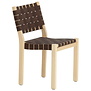 Artek - Chair 611 Berken - Zwart-Bruin/ Webbing