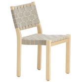 Artek - Chair 611 Berken - Zwart Webbing